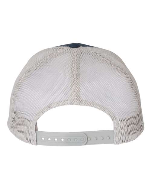 Retro Trucker Cap - Navy/ Silver - Image 2