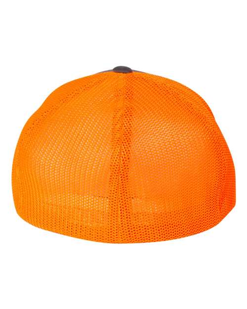 Trucker Cap - Charcoal/ Neon Orange - Image 2