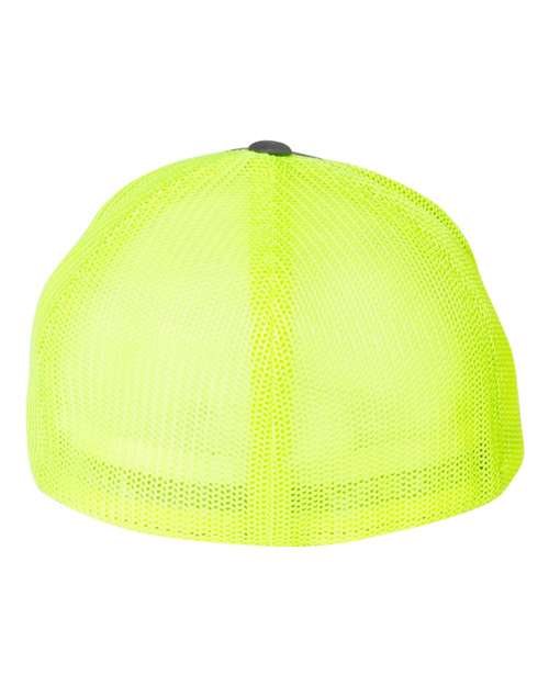 Trucker Cap - Charcoal/ Neon Yellow - Image 2