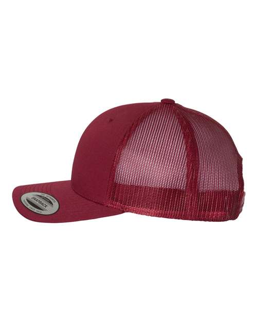 Retro Trucker Cap - Cranberry - Image 3