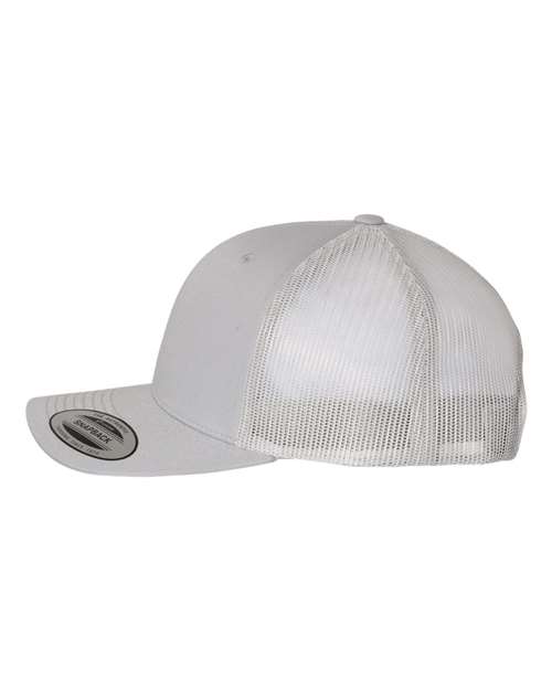 Retro Trucker Cap - Silver - Image 3