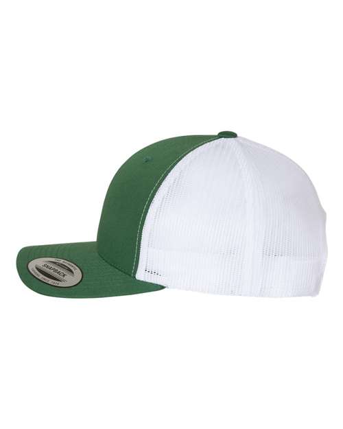 Retro Trucker Cap - Evergreen/ White - Image 3