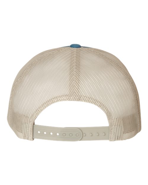 Retro Trucker Cap - Steel Blue/ Silver - Image 2