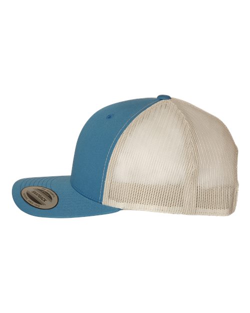 Retro Trucker Cap - Steel Blue/ Silver - Image 3