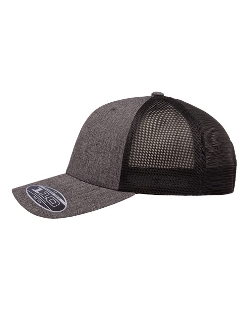 110® Mesh-Back Cap - Melange Charcoal/ Black - Image 3