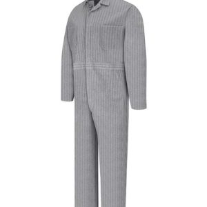 Men's Extended Sizes Button-Front Cotton Coveral