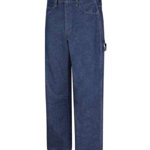 Men's Extended Sizes Flame Resistant Pre-Washed Denim Dungaree
