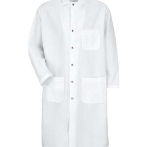 Men's Snap-Front Spun Polyester Butcher Coat