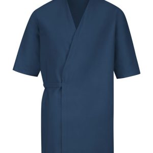 Men's Collarless Poplin Butcher Wrap