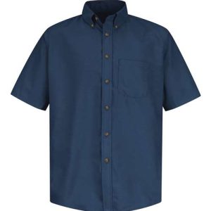 Men's Tall Poplin Short Sleeve Dress Shirt