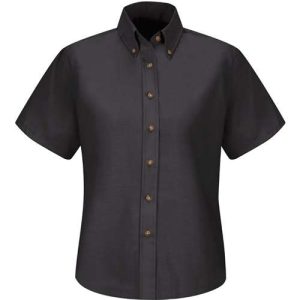 Women's Extended Sizes Poplin Dress Shirt