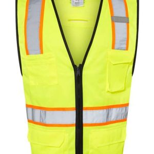 Unisex 6 Pocket Contrast Class 2 Vest