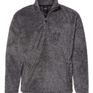 Unisex Boundary Shag Frosty Sherpa Quarter-Zip Pullover