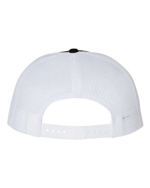 Wool Blend Flat Bill Trucker Cap - Image 5