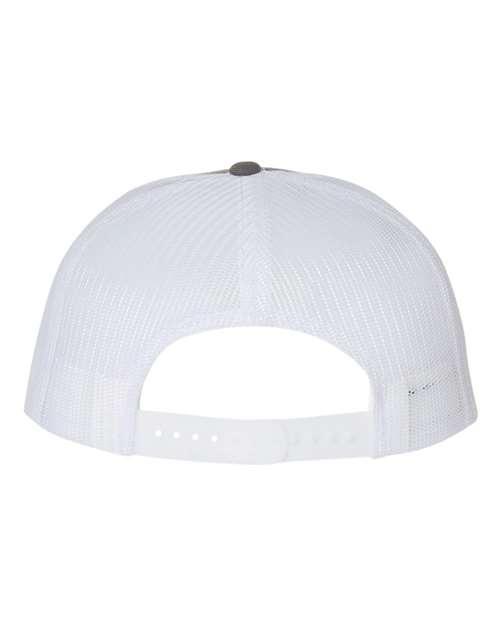 Wool Blend Flat Bill Trucker Cap - Image 8