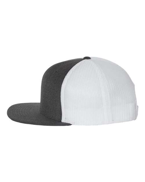 Wool Blend Flat Bill Trucker Cap - Image 15