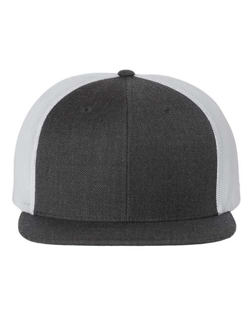 Wool Blend Flat Bill Trucker Cap - Image 13