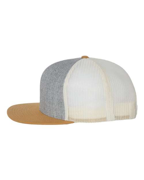Wool Blend Flat Bill Trucker Cap - Image 18