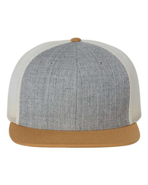 Wool Blend Flat Bill Trucker Cap - Image 16