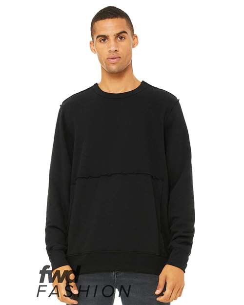 FWD Fashion Raw Seam Crewneck Sweatshirt - Image 4