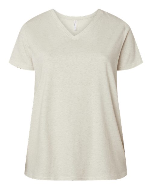 Women's Curvy Collection Fine Jersey V-Neck Tee - Image 4