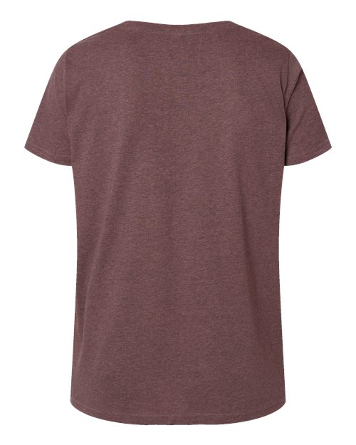 Women's Curvy Collection Fine Jersey V-Neck Tee - Image 8