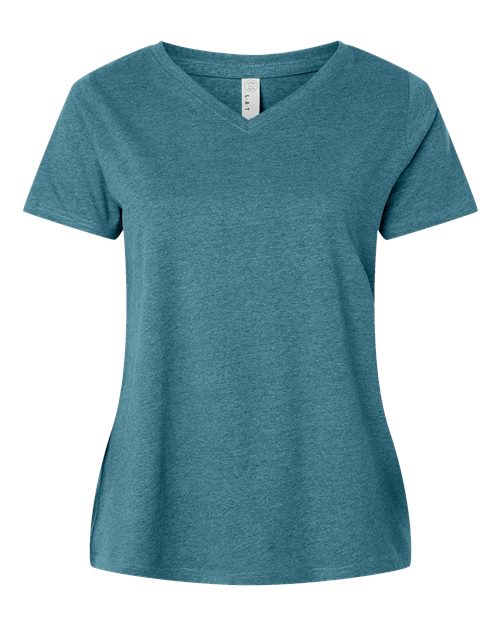 Women's Curvy Collection Fine Jersey V-Neck Tee - Image 10