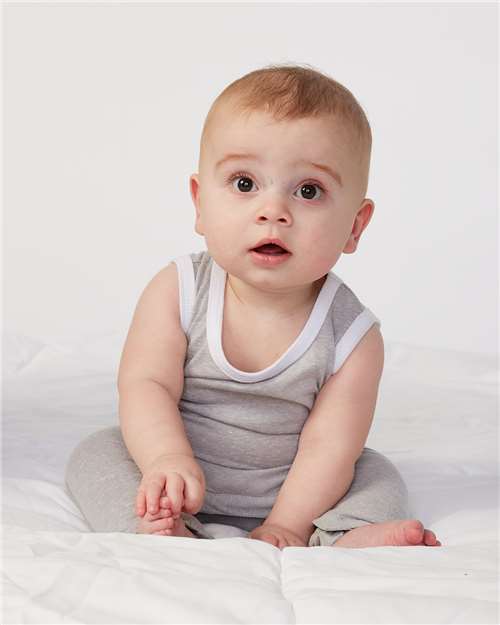 Infant Harborside Mélange Tank Romper - Image 8