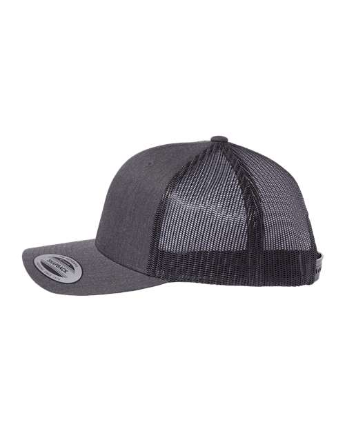Retro Trucker Cap - Dark Heather Grey - Image 3