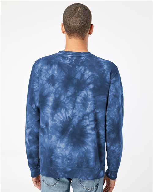 Unisex Midweight Tie-Dyed Crewneck Sweatshirt - Image 6