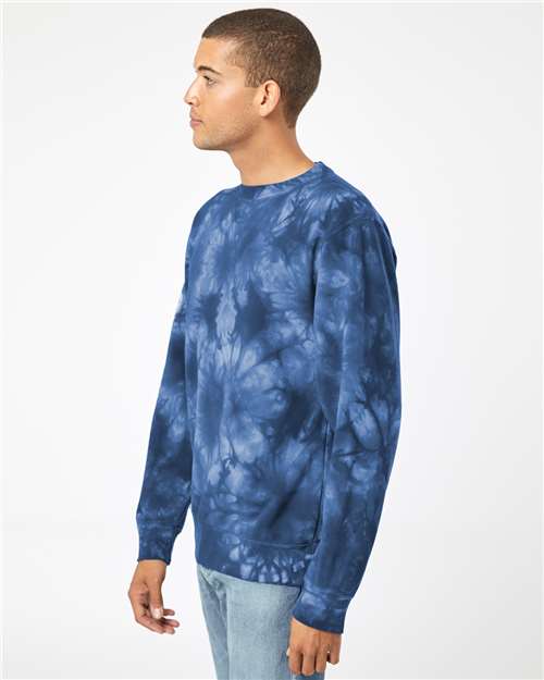 Unisex Midweight Tie-Dyed Crewneck Sweatshirt - Image 5