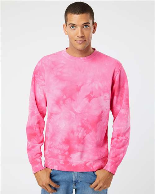 Unisex Midweight Tie-Dyed Crewneck Sweatshirt - Image 16