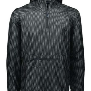 Men's Range Hooded Packable Quarter-Zip Jacket