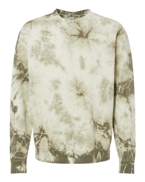 Unisex Midweight Tie-Dyed Crewneck Sweatshirt - Image 7