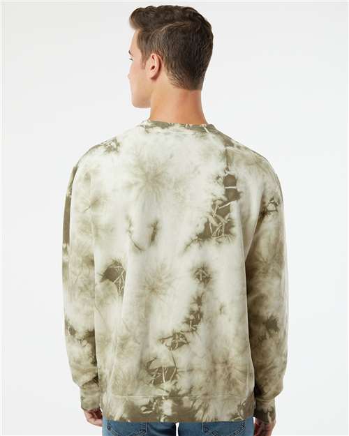 Unisex Midweight Tie-Dyed Crewneck Sweatshirt - Image 12