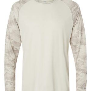 Unisex Cayman Performance Camo Colorblocked Long Sleeve T-Shirt