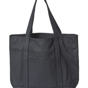 XL Zippered Cotton Canvas Resort Tote