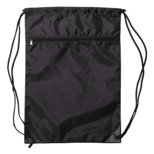 Zippered Drawstring Backpack