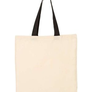 Economical Tote with Contrast-Color Handles