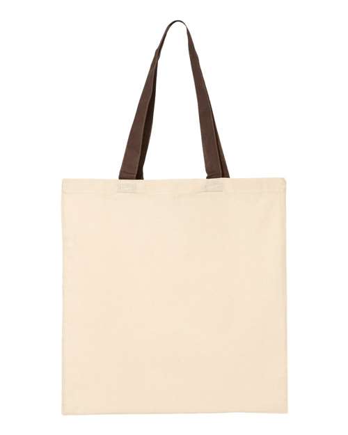 Economical Tote with Contrast-Color Handles - Image 6
