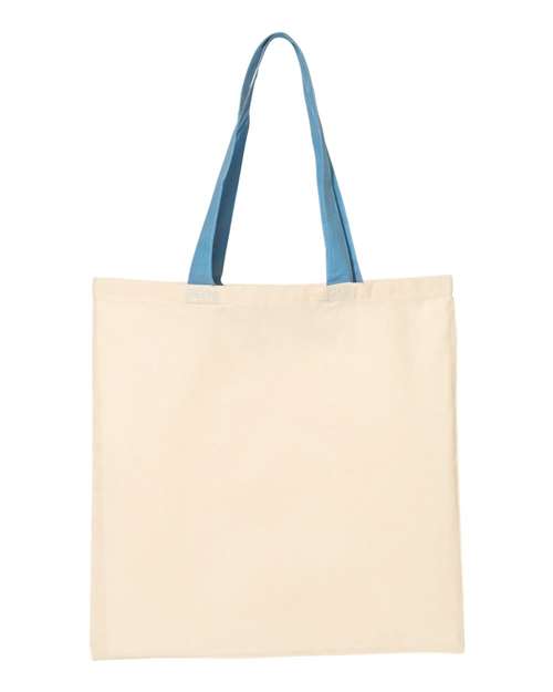 Economical Tote with Contrast-Color Handles - Image 4