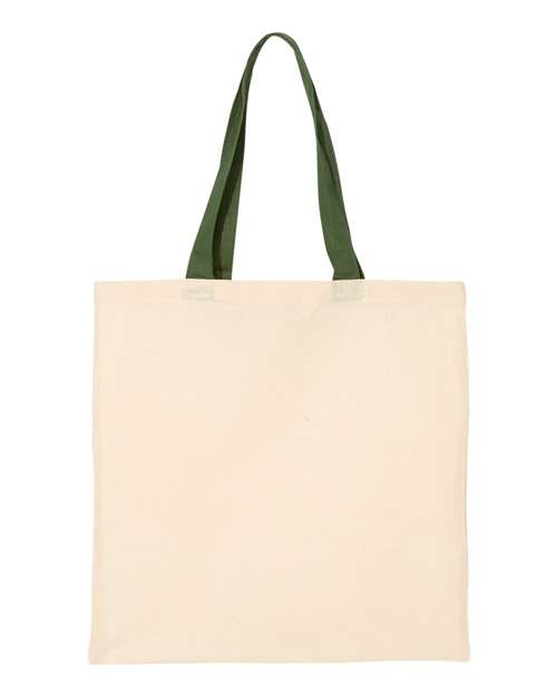 Economical Tote with Contrast-Color Handles - Image 8