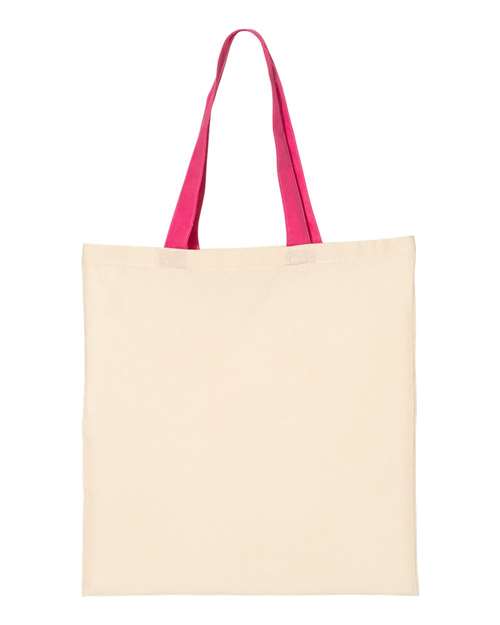 Economical Tote with Contrast-Color Handles - Image 11